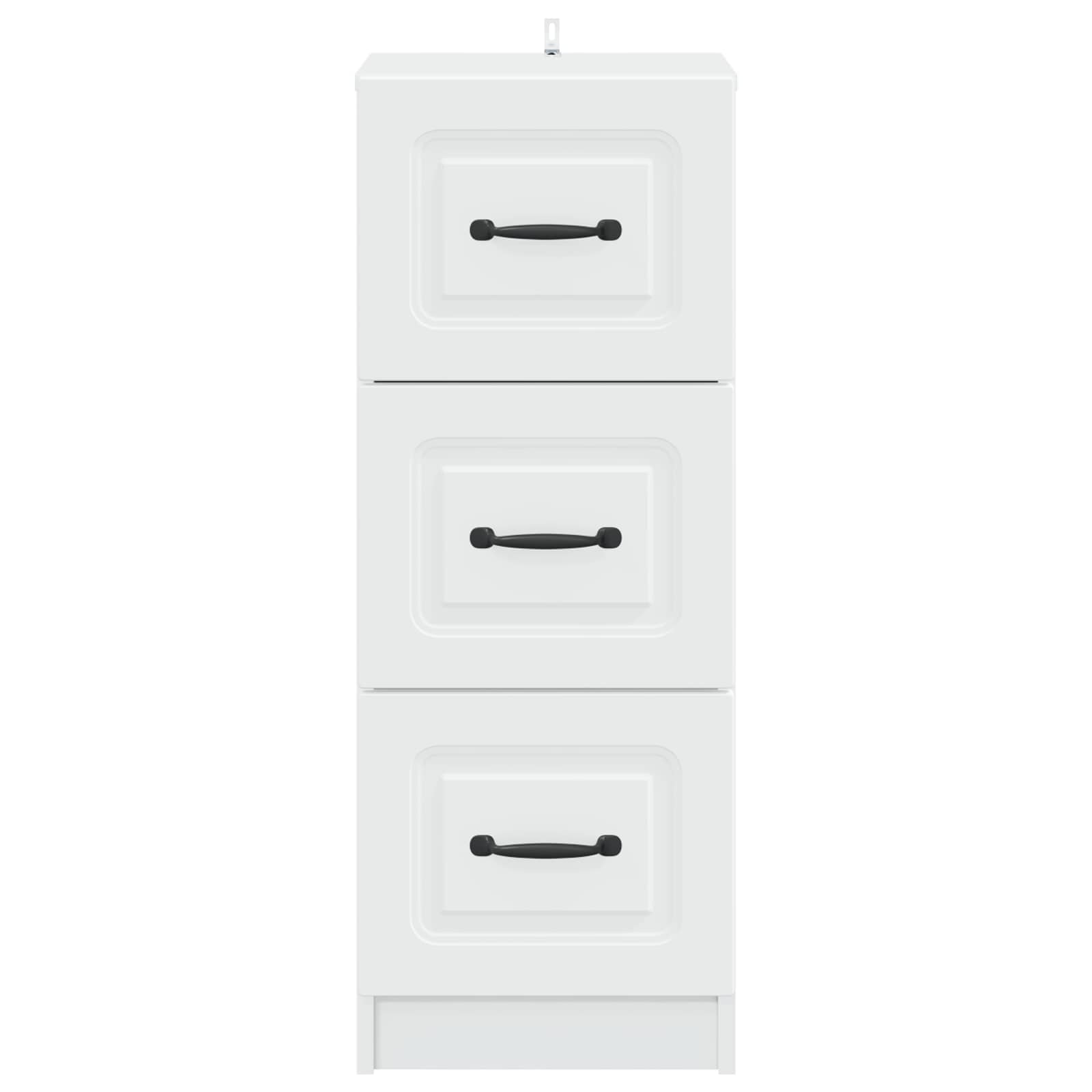 Schubladenschrank Weiß 33 x 34,5 x 87 cm Holzwerkstoff