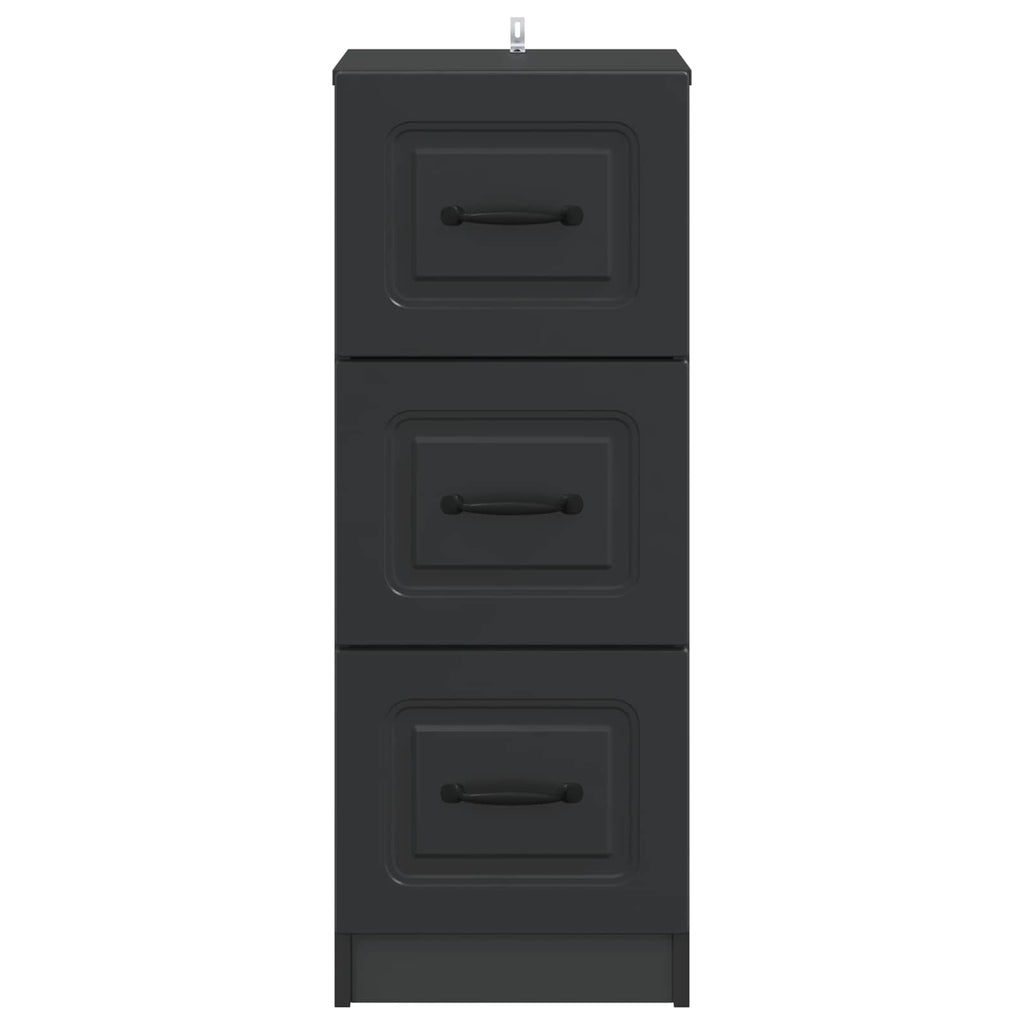 Schubladenschrank Schwarz 33 x 34,5 x 87 cm Holzwerkstoff