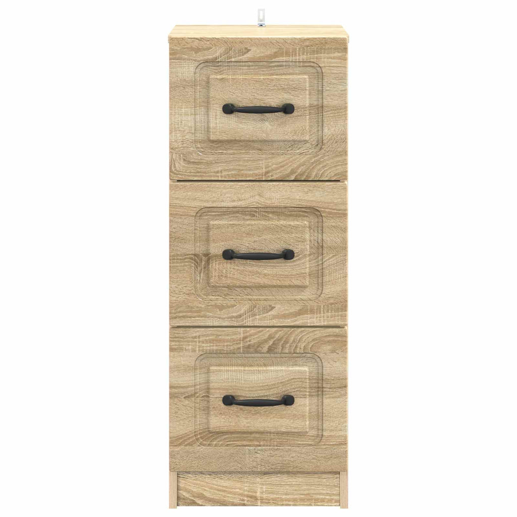 Schubladenschrank Sonoma-Eiche 33 x 34,5 x 87 cm Holzwerkstoff