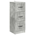 Schubladenschrank Betongrau 33 x 34,5 x 87 cm Holzwerkstoff