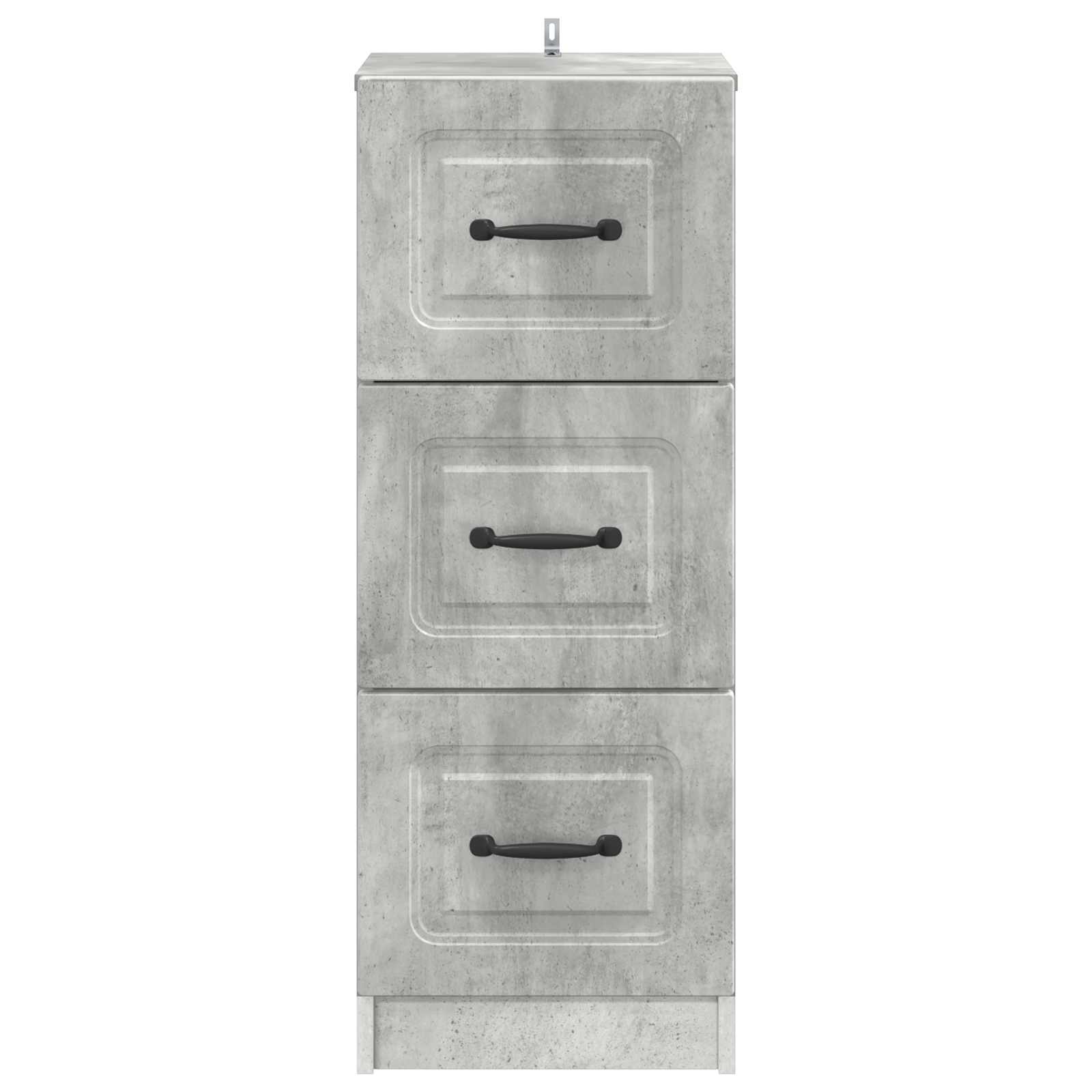 Schubladenschrank Betongrau 33 x 34,5 x 87 cm Holzwerkstoff