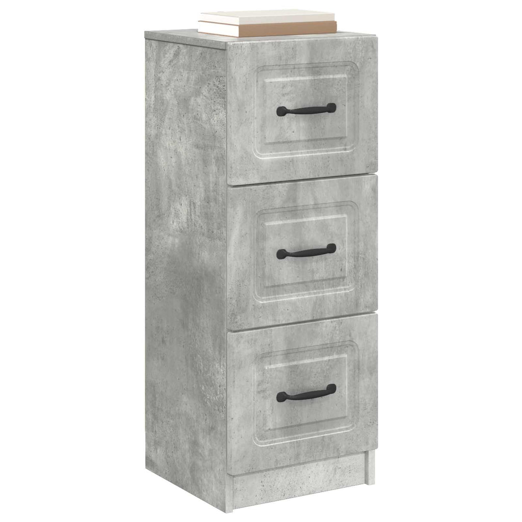 Schubladenschrank Betongrau 33 x 34,5 x 87 cm Holzwerkstoff