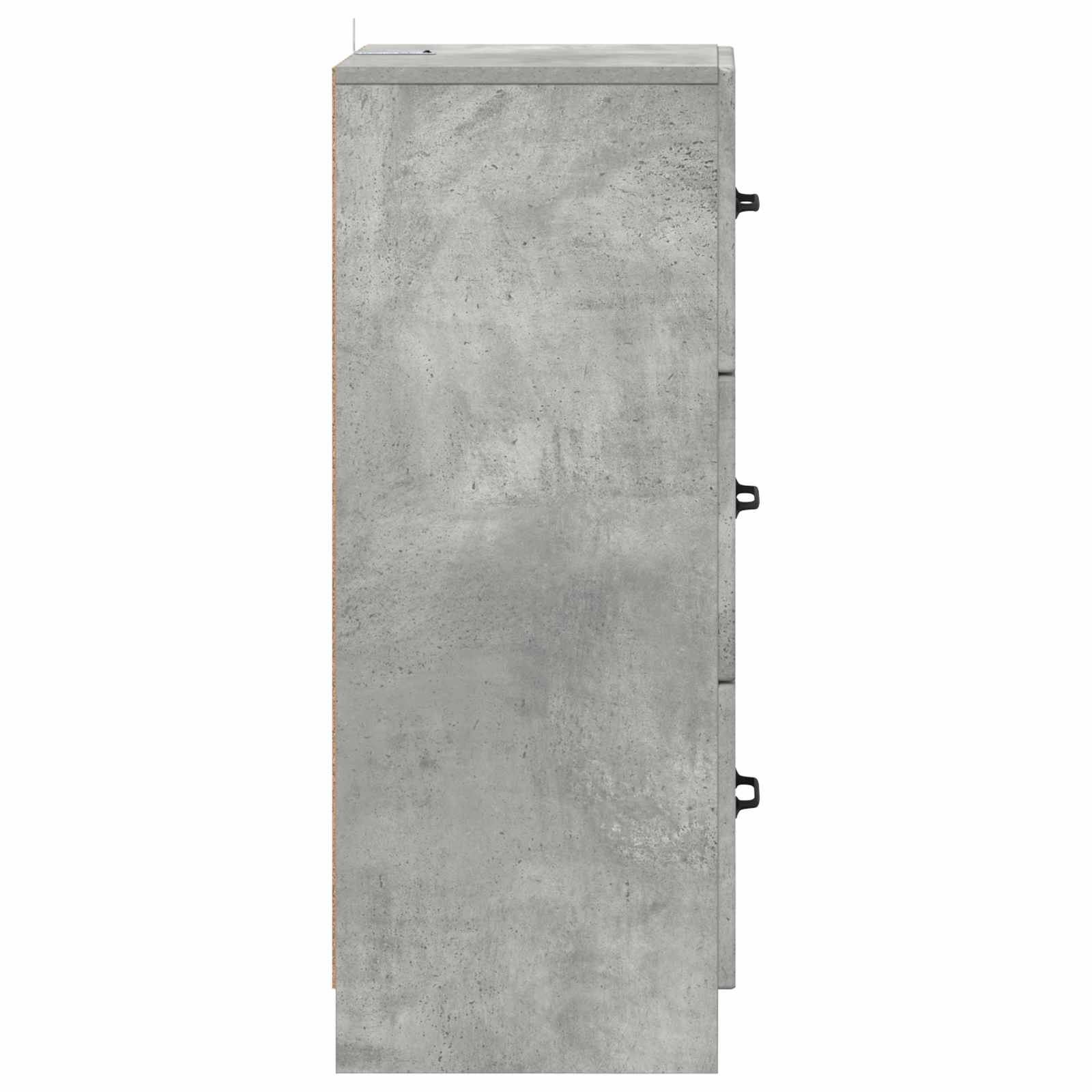 Schubladenschrank Betongrau 33 x 34,5 x 87 cm Holzwerkstoff