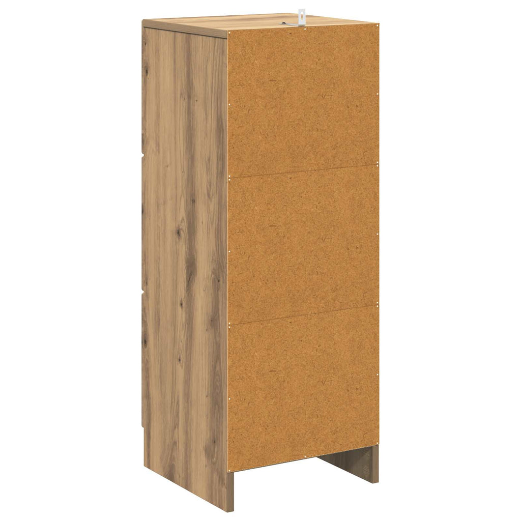 Schubladenschrank Artisan-Eiche 33 x 34,5 x 87 cm Holzwerkstoff