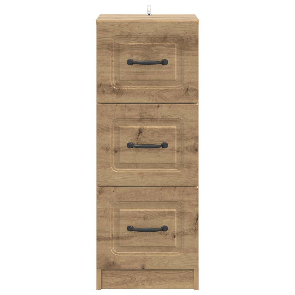 Schubladenschrank Artisan-Eiche 33 x 34,5 x 87 cm Holzwerkstoff