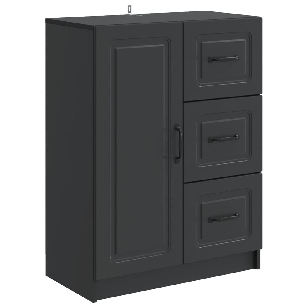 Sideboard Schwarz 66 x 34,5 x 87 cm Holzwerkstoff