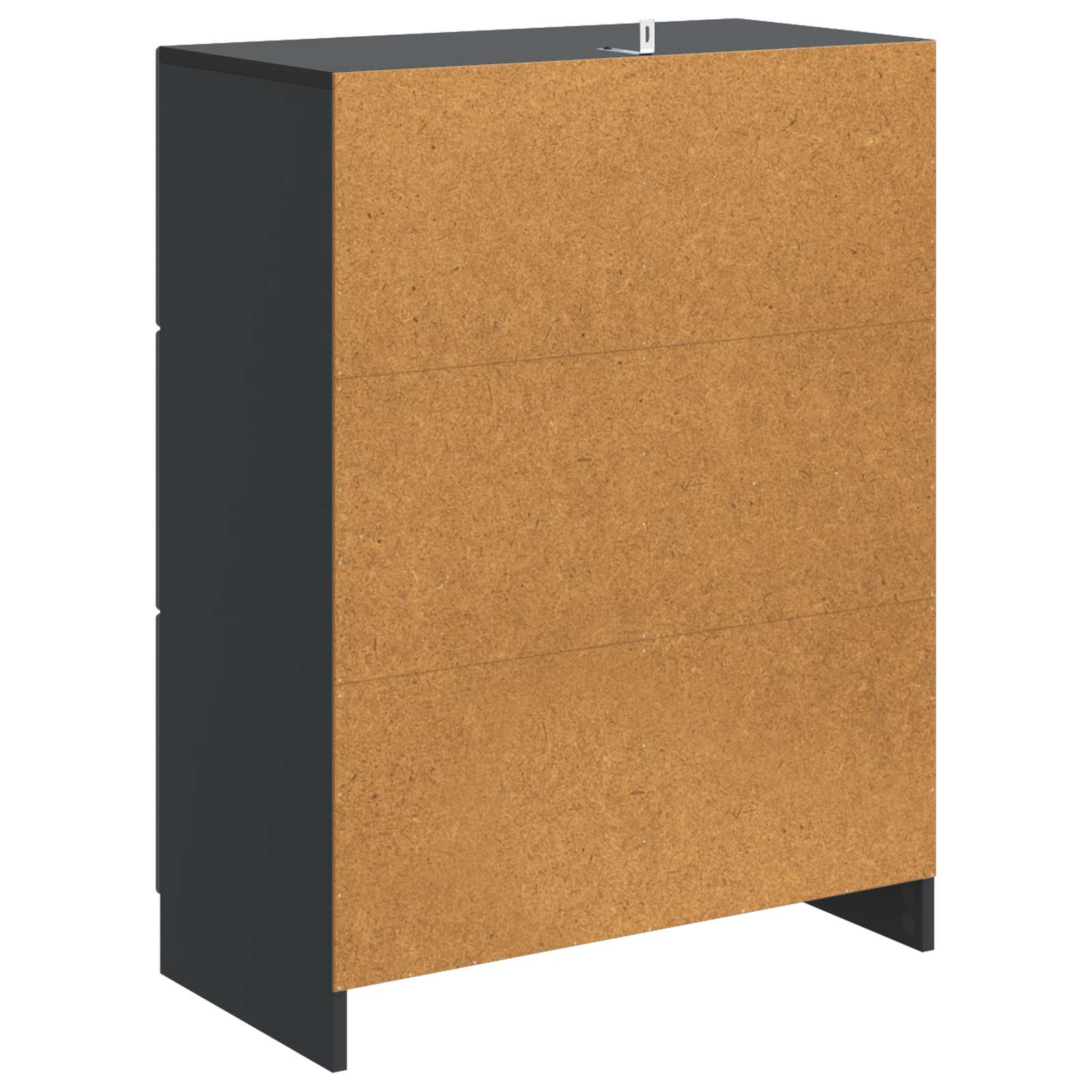 Sideboard Schwarz 66 x 34,5 x 87 cm Holzwerkstoff
