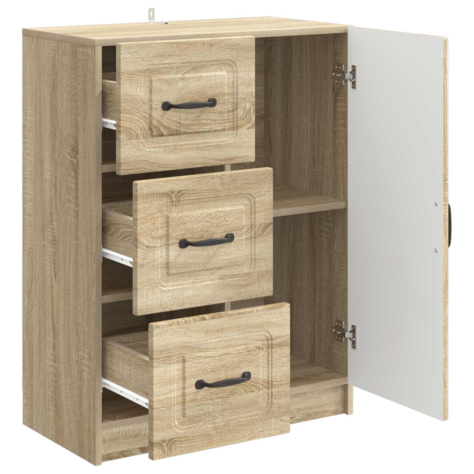 Sideboard Sonoma-Eiche 66 x 34,5 x 87 cm Holzwerkstoff