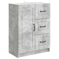 Sideboard Betongrau 66 x 34,5 x 87 cm Holzwerkstoff