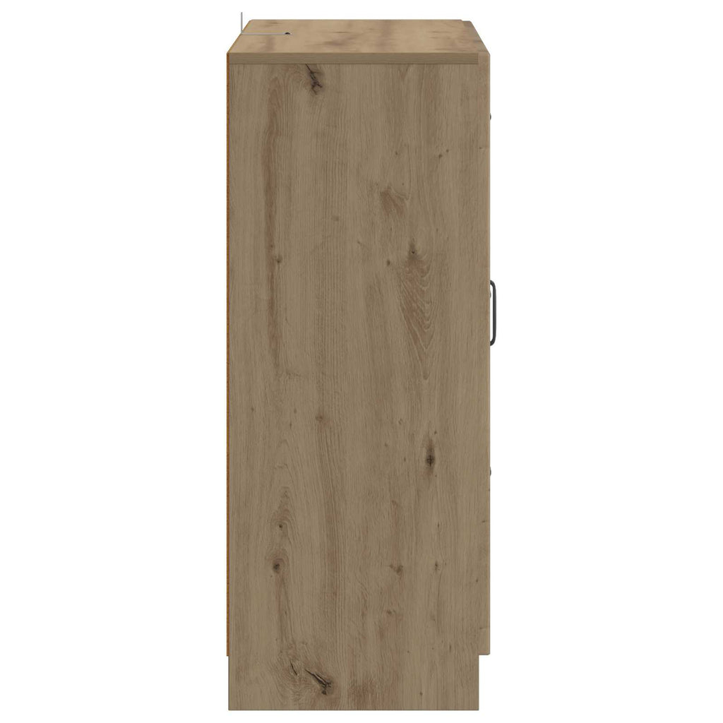 Sideboard Artisan-Eiche 66 x 34,5 x 87 cm Holzwerkstoff