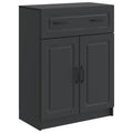 Sideboard Schwarz 66 x 34,5 x 87 cm Holzwerkstoff