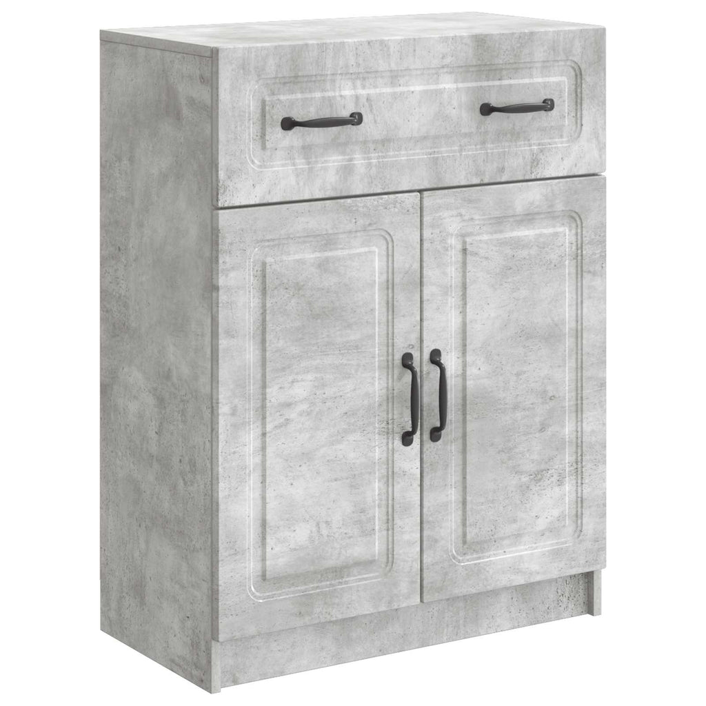Sideboard Betongrau 66 x 34,5 x 87 cm Holzwerkstoff