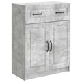Sideboard Betongrau 66 x 34,5 x 87 cm Holzwerkstoff