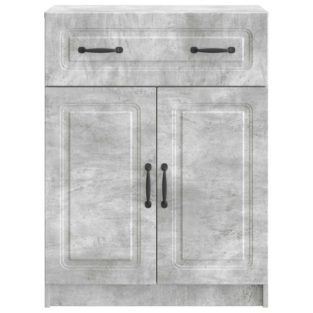 Sideboard Betongrau 66 x 34,5 x 87 cm Holzwerkstoff