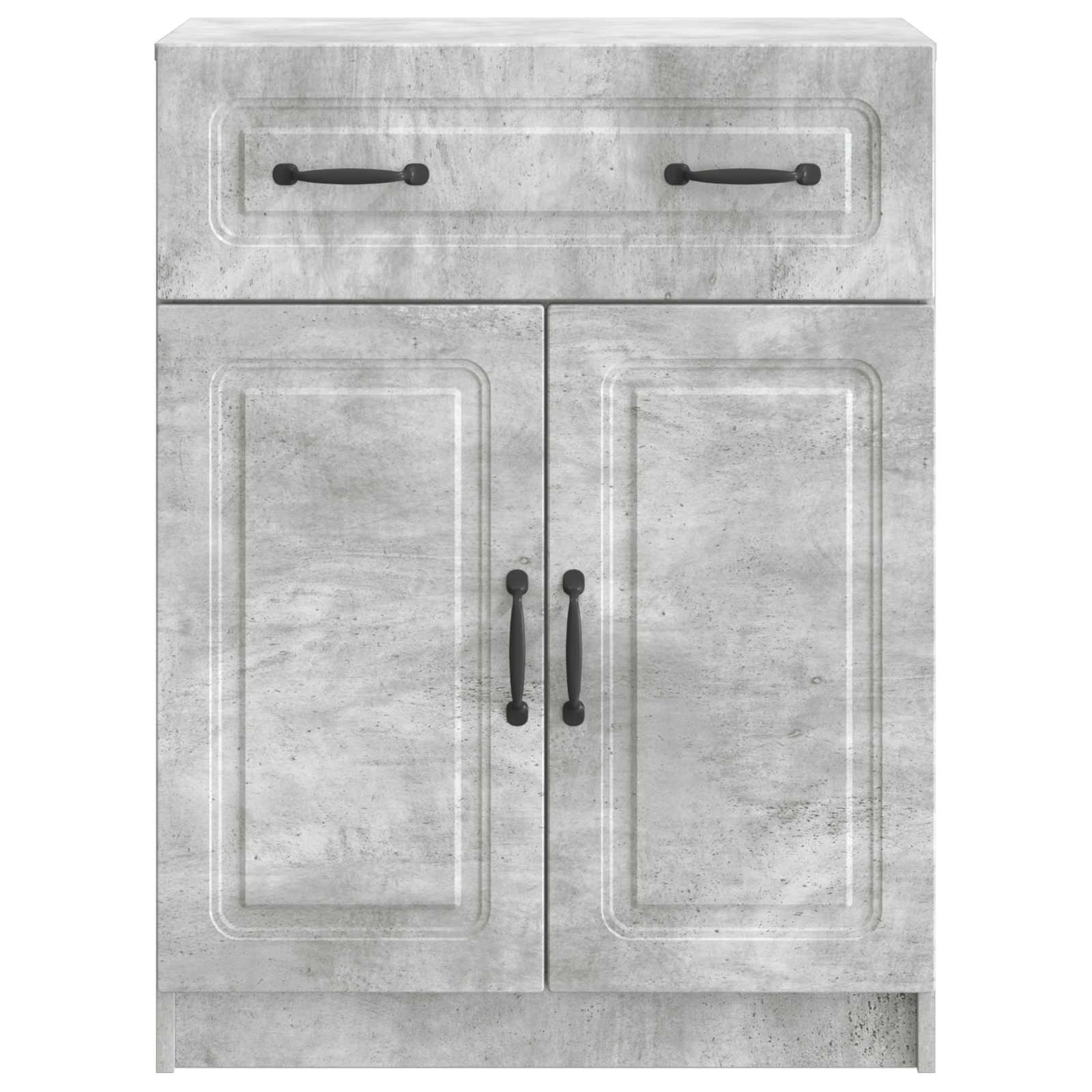 Sideboard Betongrau 66 x 34,5 x 87 cm Holzwerkstoff