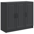 Sideboard Schwarz 89 x 34,5 x 77 cm Holzwerkstoff