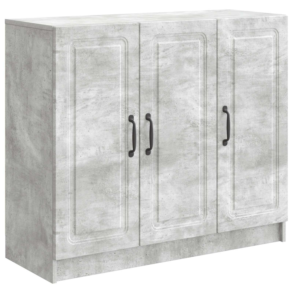 Sideboard Betongrau 89 x 34,5 x 77 cm Holzwerkstoff