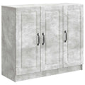Sideboard Betongrau 89 x 34,5 x 77 cm Holzwerkstoff