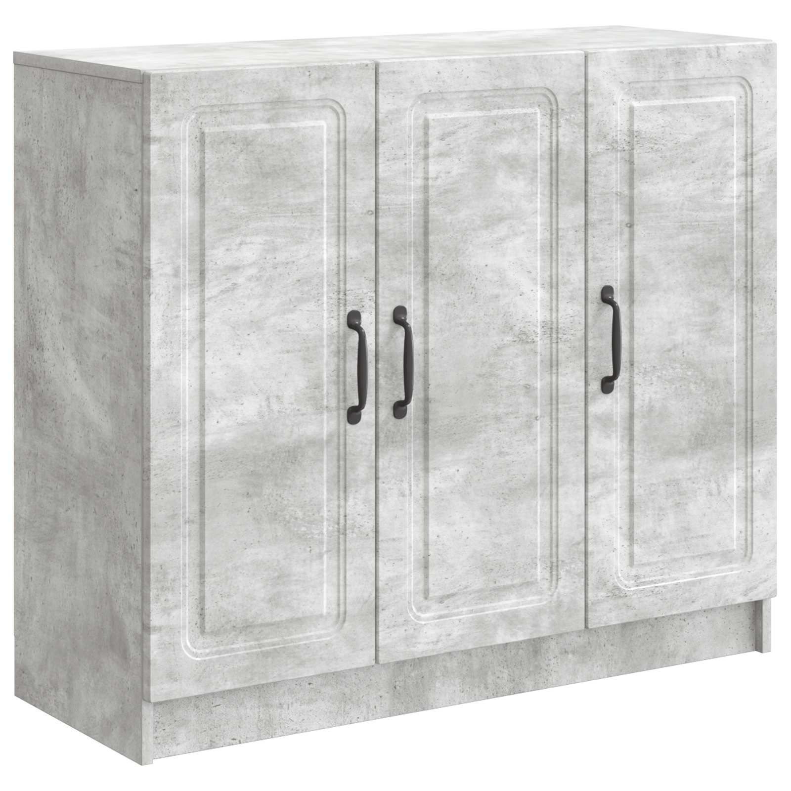 Sideboard Betongrau 89 x 34,5 x 77 cm Holzwerkstoff