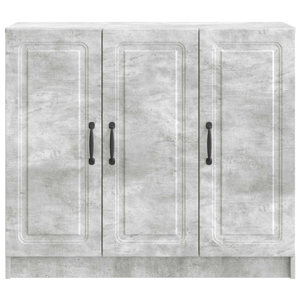 Sideboard Betongrau 89 x 34,5 x 77 cm Holzwerkstoff
