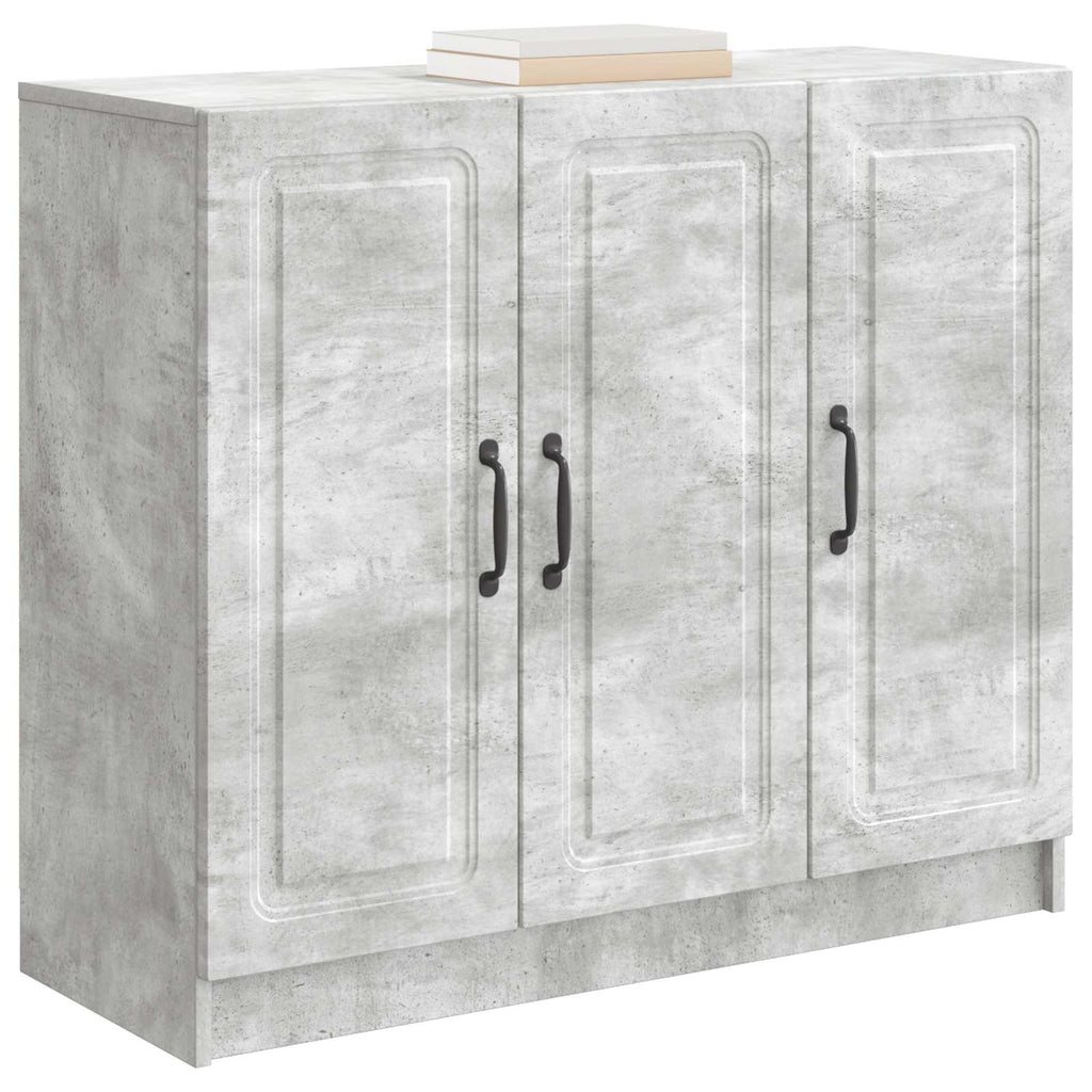 Sideboard Betongrau 89 x 34,5 x 77 cm Holzwerkstoff
