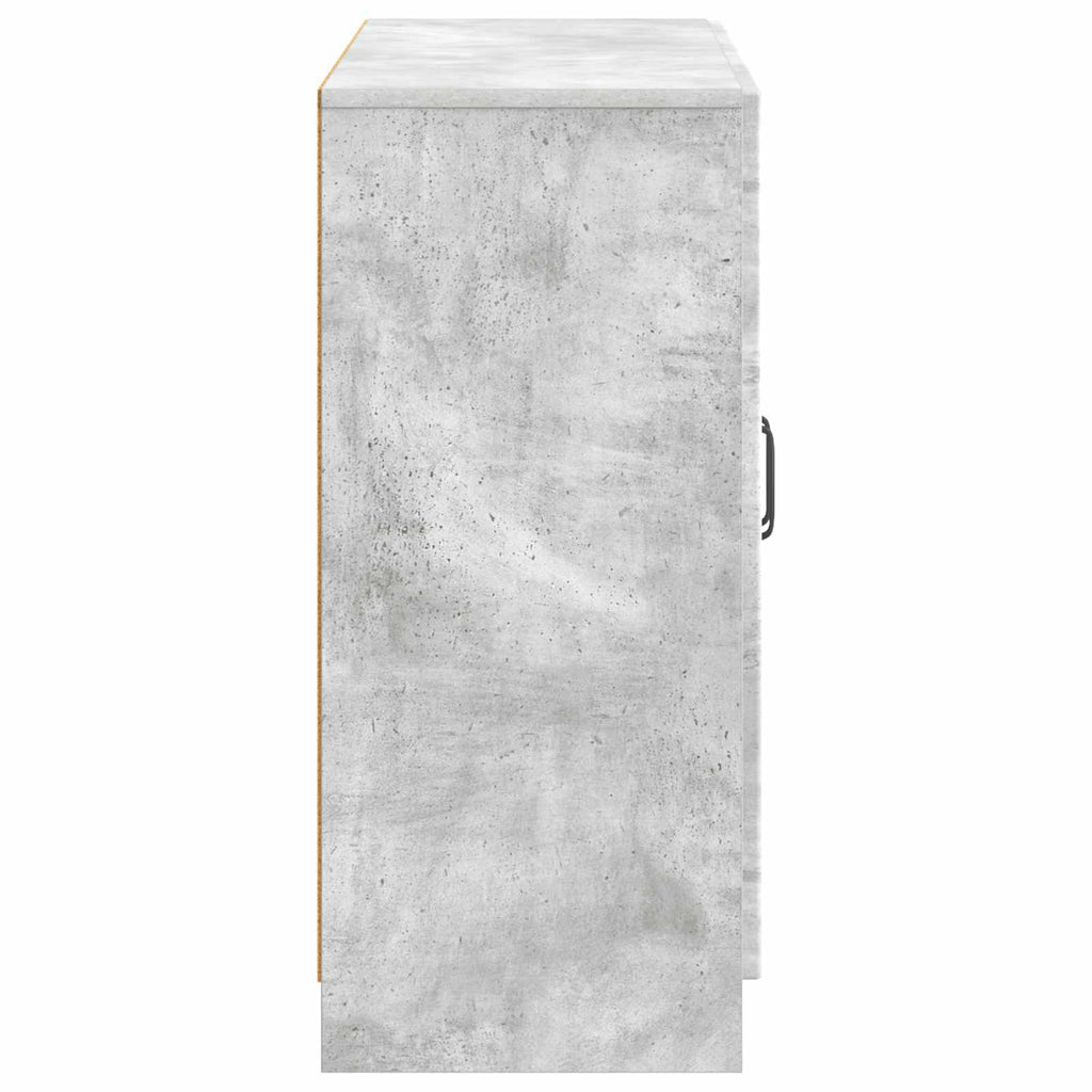 Sideboard Betongrau 89 x 34,5 x 77 cm Holzwerkstoff