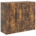 Sideboard Geräucherte Eiche 89 x 34,5 x 77 cm Holzwerkstoff