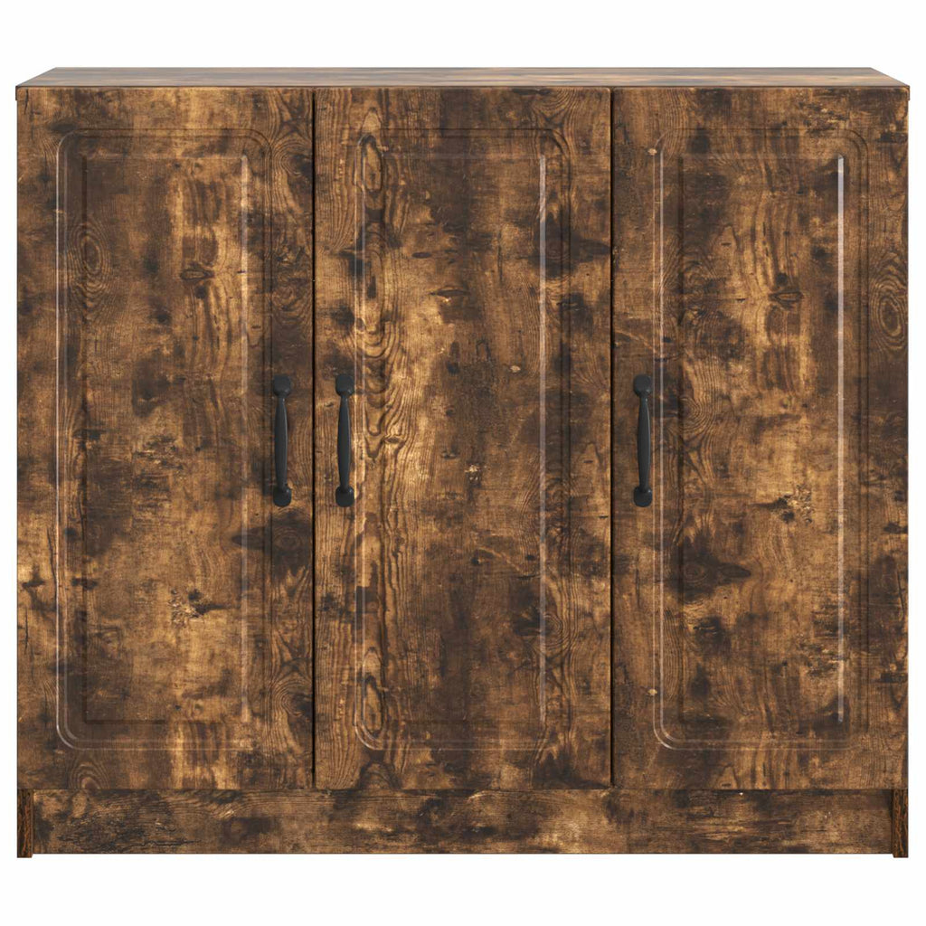 Sideboard Geräucherte Eiche 89 x 34,5 x 77 cm Holzwerkstoff