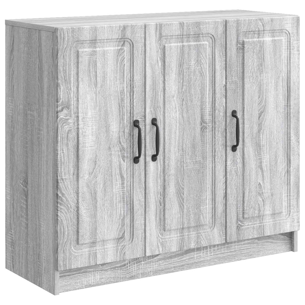 Sideboard Graues Sonoma 89 x 34,5 x 77 cm Holzwerkstoff