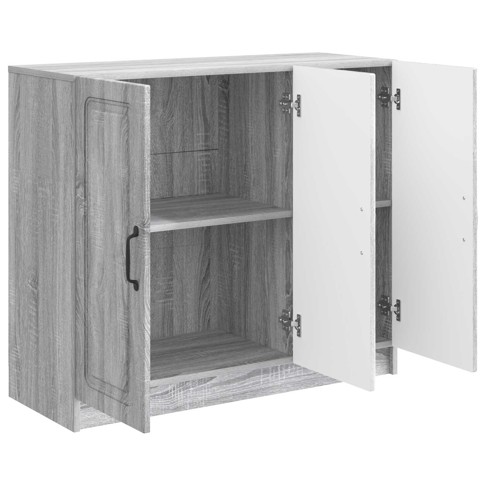 Sideboard Graues Sonoma 89 x 34,5 x 77 cm Holzwerkstoff