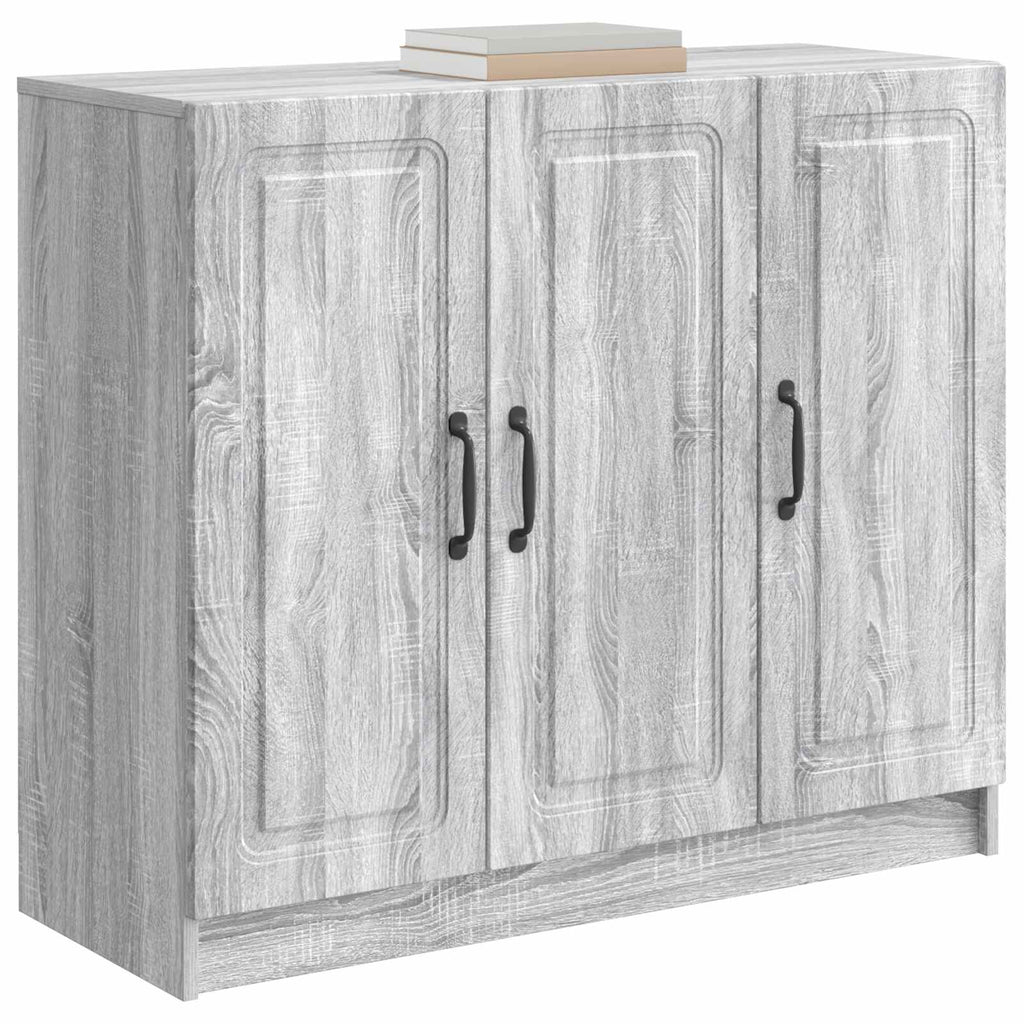 Sideboard Graues Sonoma 89 x 34,5 x 77 cm Holzwerkstoff
