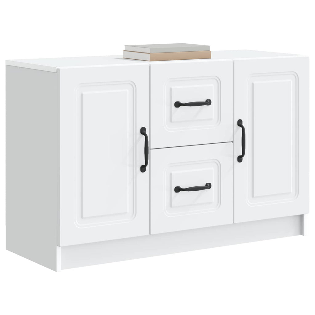 Sideboard mit Schubladen Weiß 89 x 34,5 x 57 cm Holzwerkstoff