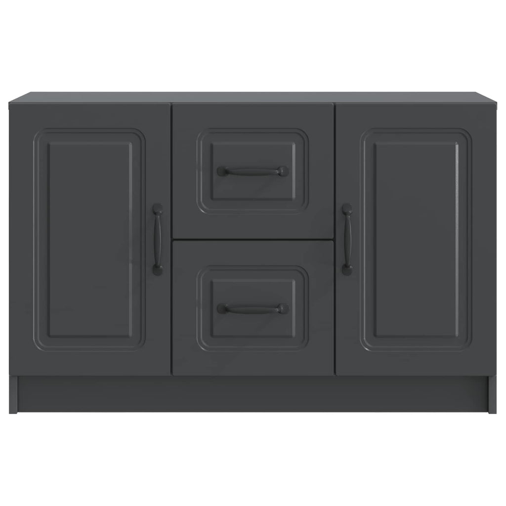 Sideboard Schwarz 89 x 34,5 x 57 cm Holzwerkstoff
