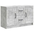 Sideboard Betongrau 89 x 34,5 x 57 cm Holzwerkstoff
