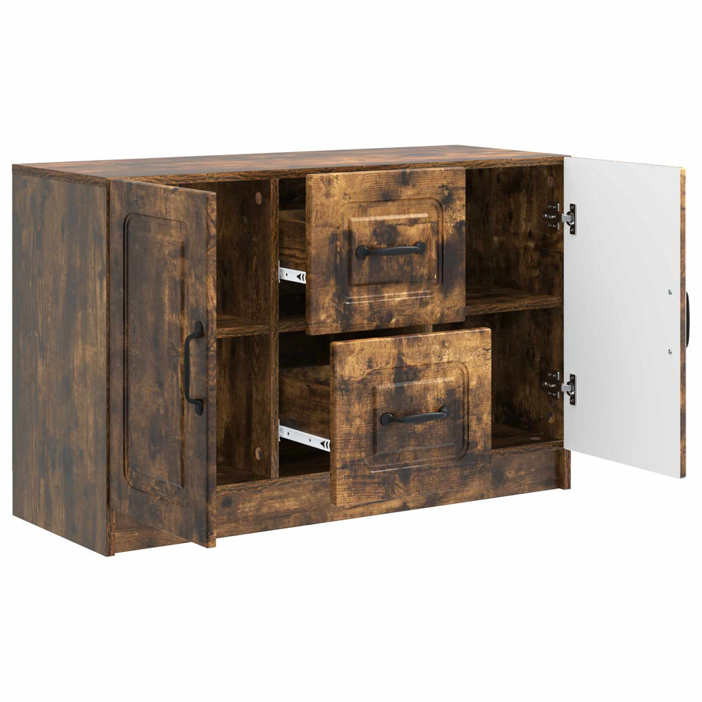 Sideboard Geräucherte Eiche 89 x 34,5 x 57 cm Holzwerkstoff