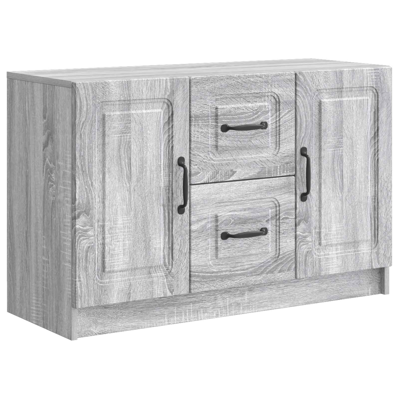 Sideboard Graues Sonoma 89 x 34,5 x 57 cm Holzwerkstoff