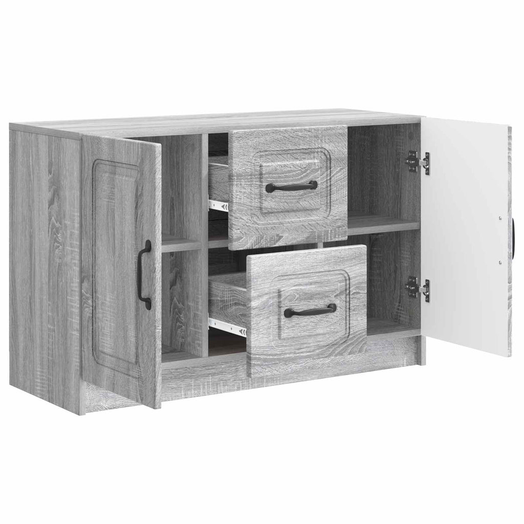 Sideboard Graues Sonoma 89 x 34,5 x 57 cm Holzwerkstoff
