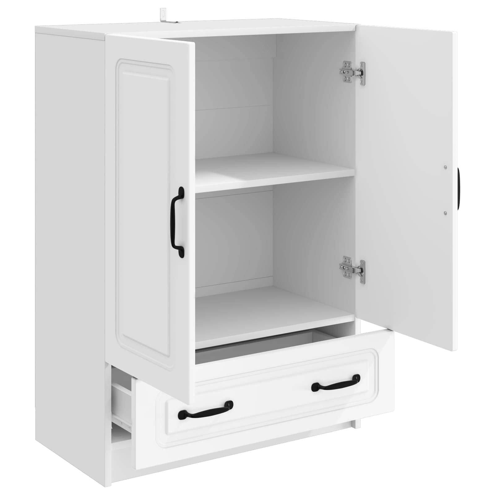 Sideboard mit Schubladen Weiß 66 x 34,5 x 92 cm Holzwerkstoff