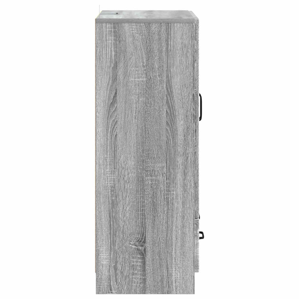 Sideboard Graues Sonoma 66 x 34,5 x 92 cm Holzwerkstoff