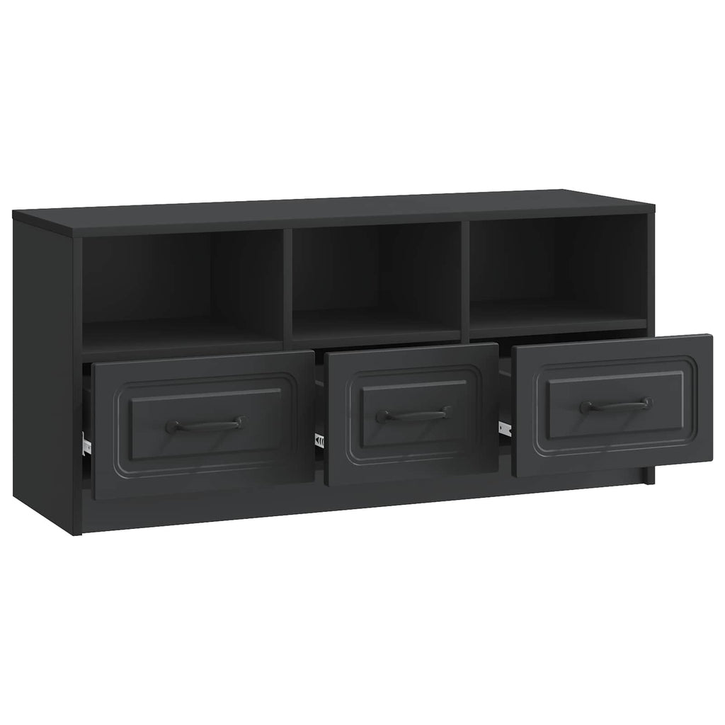 TV-Schränk Schwarz 102 x 34,5 x 47 cm Holzwerkstoff