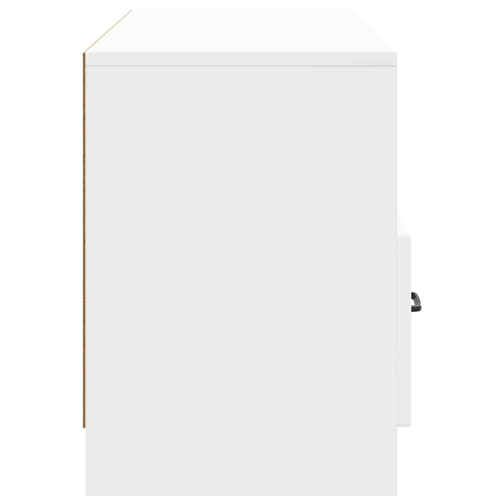 TV-Schränk Hochglanz Weiß 102 x 34,5 x 47 cm Holzwerkstoff