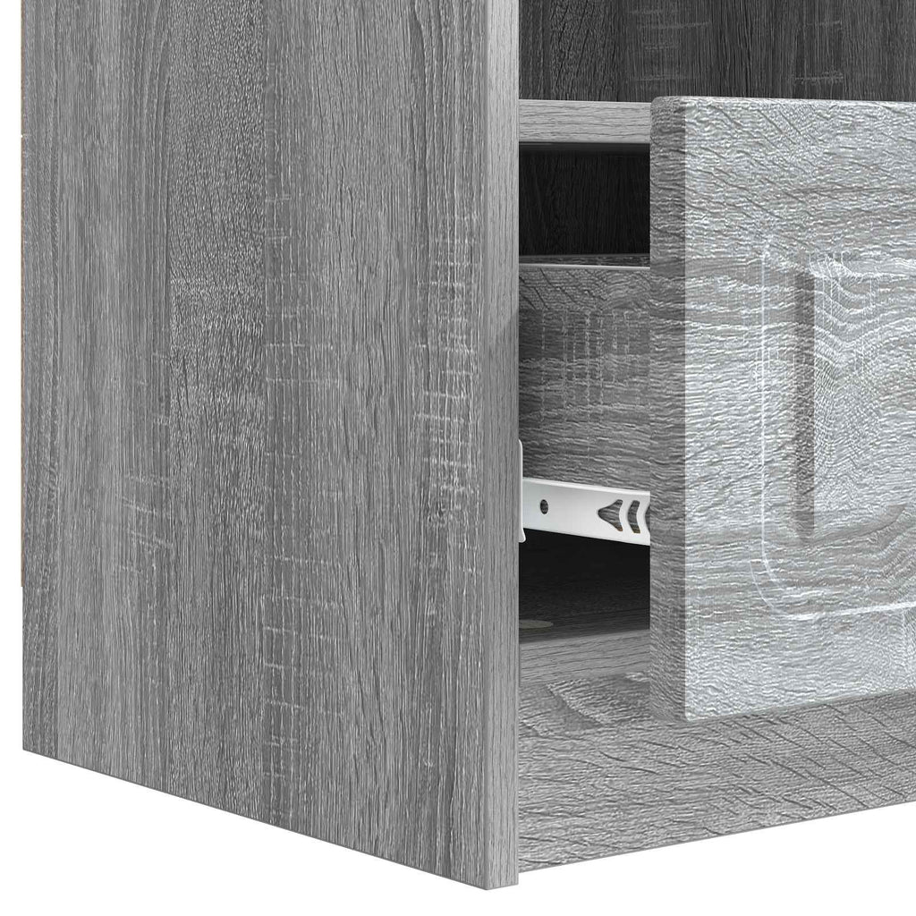 TV-Schränk Graues Sonoma 102 x 34,5 x 47 cm Holzwerkstoff