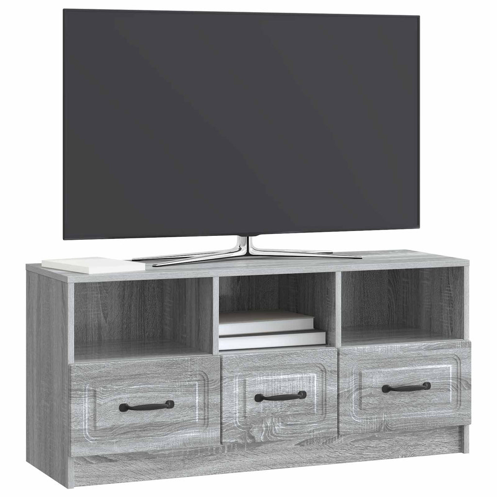 TV-Schränk Graues Sonoma 102 x 34,5 x 47 cm Holzwerkstoff