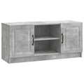 TV-Schränk Betongrau 102 x 34,5 x 47 cm Holzwerkstoff