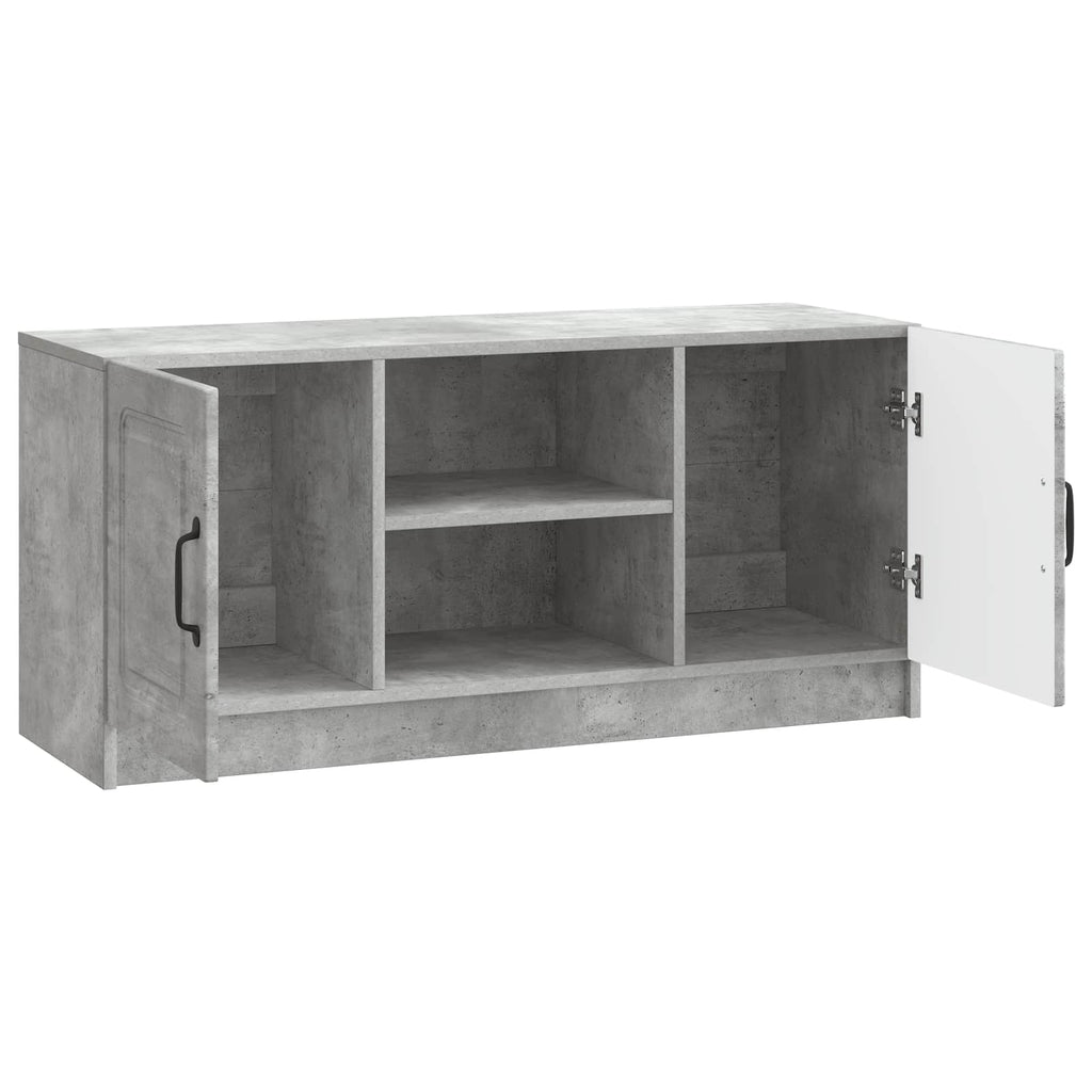 TV-Schränk Betongrau 102 x 34,5 x 47 cm Holzwerkstoff