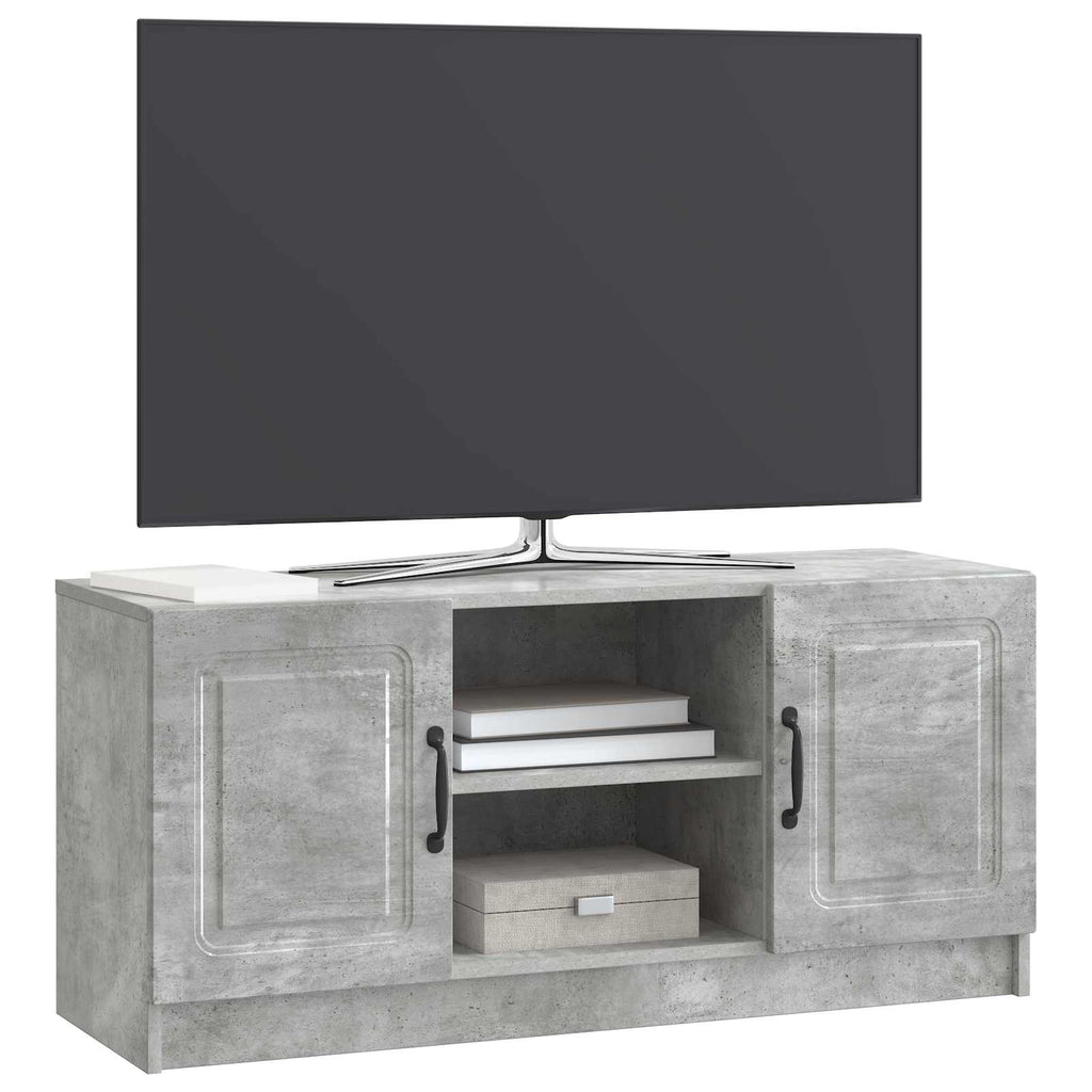 TV-Schränk Betongrau 102 x 34,5 x 47 cm Holzwerkstoff