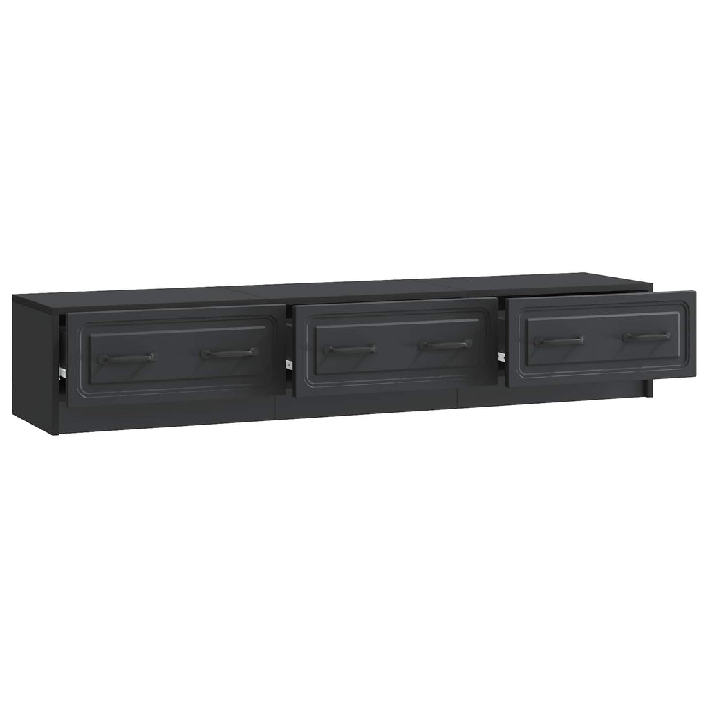 TV-Schränk Schwarz 147 x 34,5 x 27 cm Holzwerkstoff