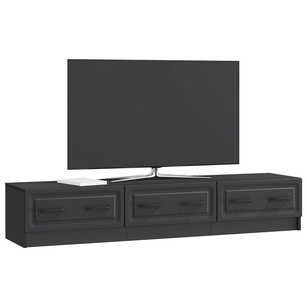 TV-Schränk Schwarz 147 x 34,5 x 27 cm Holzwerkstoff