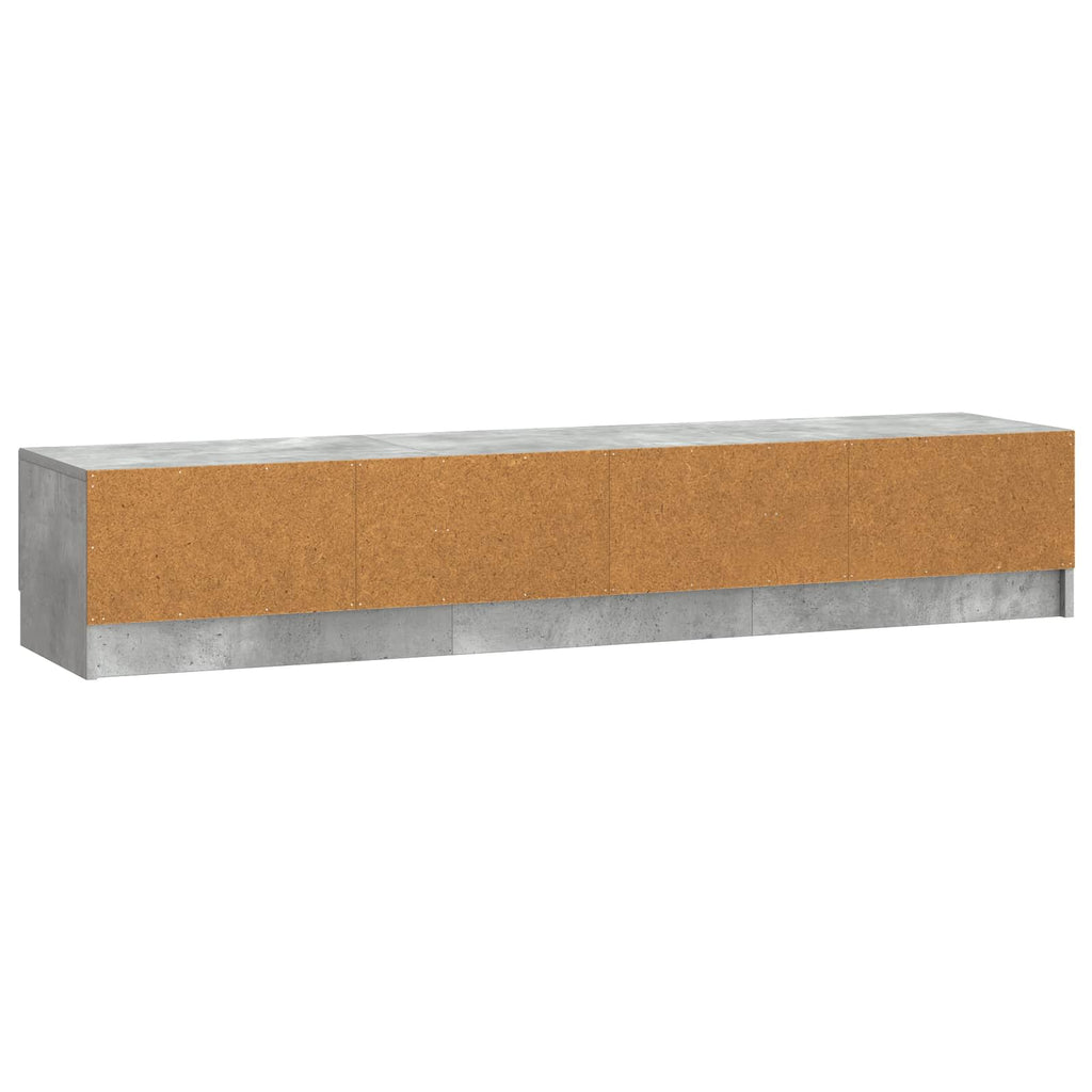 TV-Schränk Betongrau 147 x 34,5 x 27 cm Holzwerkstoff