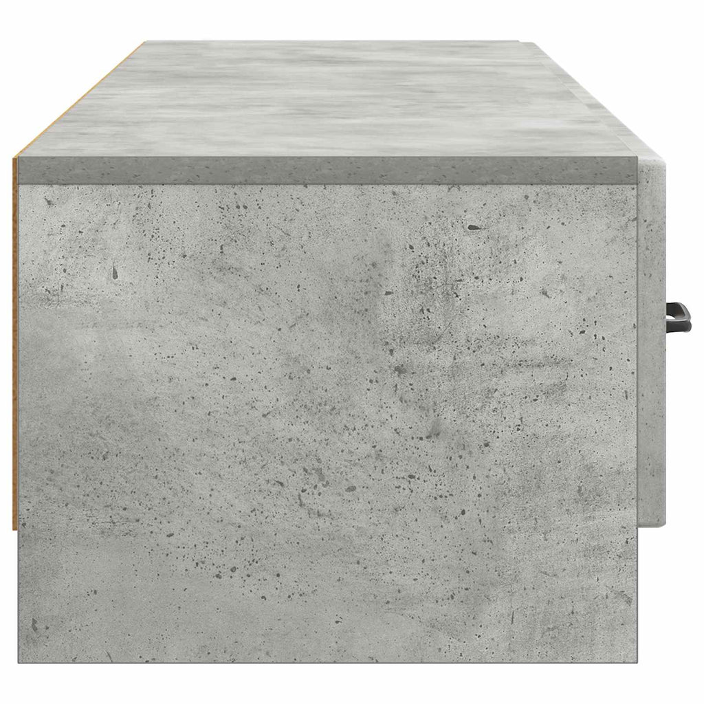 TV-Schränk Betongrau 147 x 34,5 x 27 cm Holzwerkstoff